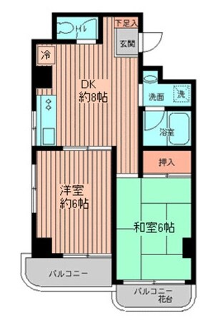 あざみ野第５エステービルの物件間取画像